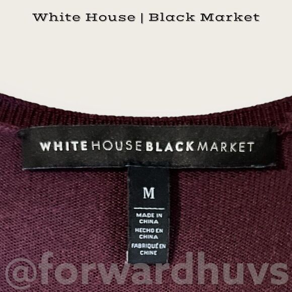 White House Black Market Plum Colored Tank Size Medium - Picture 7 of 8